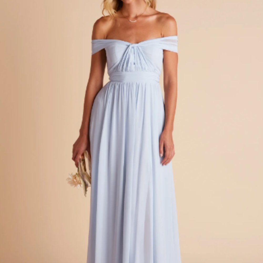 NWT - Birdy Grey GRACE Convertible Dress w/ Slit - Ice Blue (Medium)